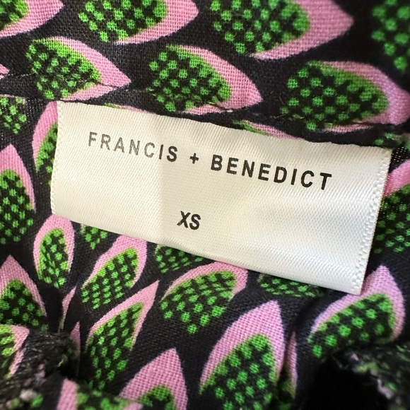 Francis + Benedict maxi skirt size XS geometric pattern hippie boho vacation - Picture 4 of 5